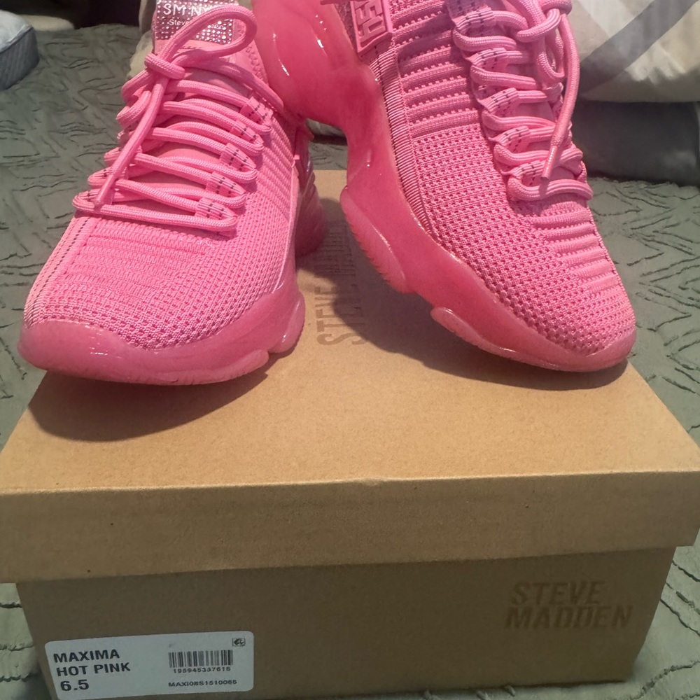 Steve Madden Bright Pink Athletic Shoes